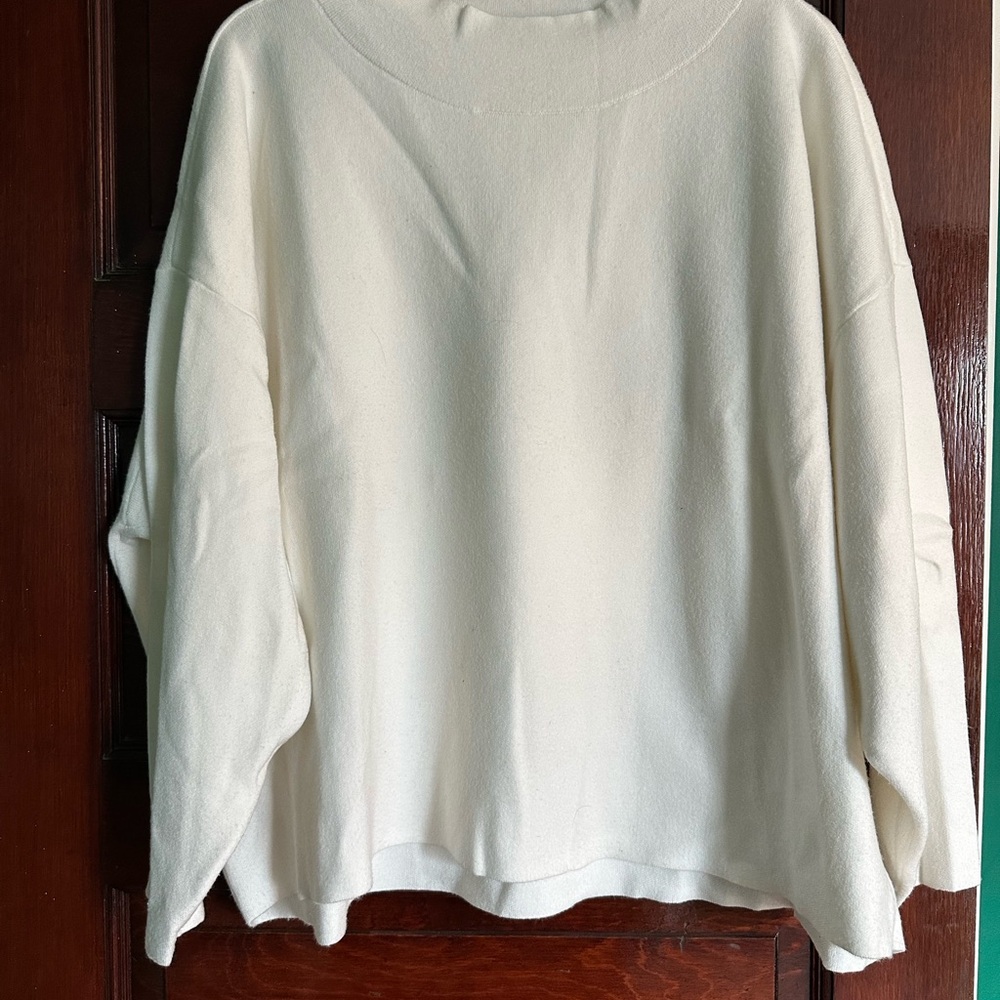 Anthropologie Cream Cowl Neck Sweater